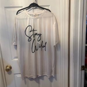 Fantastic Fawn White 'Stay Wild' Tee